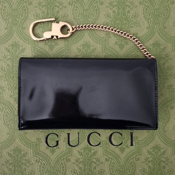 Auth Gucci Patent Leather Card/Coin Holder - Picture 2 of 9